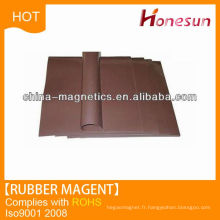 Brown rubber magnetic strips for sale